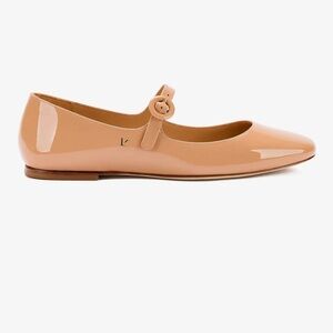 New Blair Ballet Flat In Tan Patent Leather